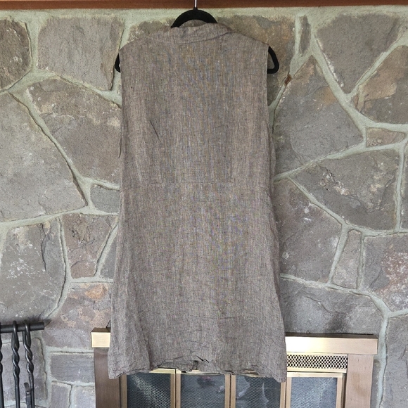 Flax Brown Sleeveless Dress - Picture 3 of 3